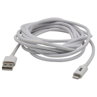 MobileSpec 10 ft. Lightning Cable, Compatible with Lightning Devices and Most Apple Devices, White
