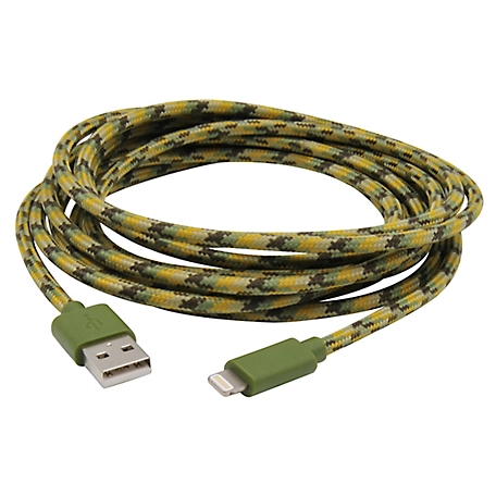 MobileSpec 10 ft. Lightning Cable, Compatible with Lightning Devices and Most Apple Devices, Camo