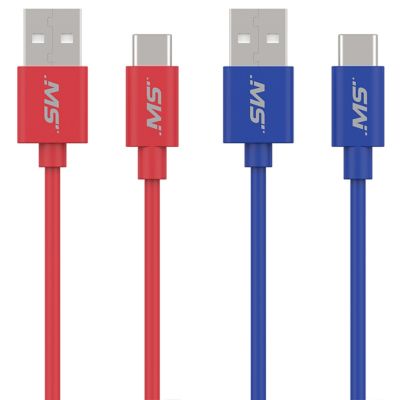 MobileSpec Ms USB C to USB Cable 4 ft., Blue/Red
