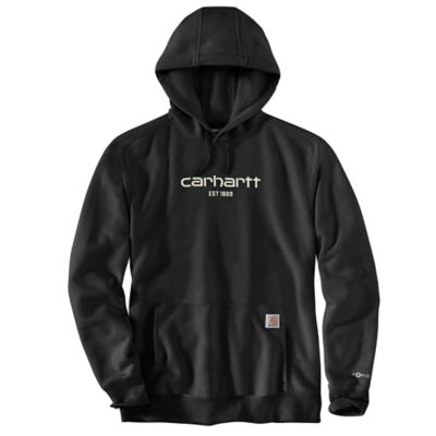 Carhartt Men's Force Relaxed Fit Lightweight Fleece Logo Graphic Hoodie