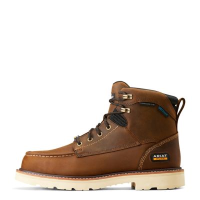 Image showing 4 th Ariat Men's Rebar Lift 6 in. Waterproof Composite Toe Work Boots