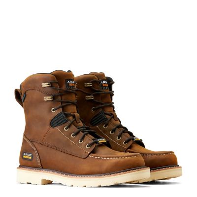 Image showing  Men's Rebar Lift Waterproof Soft Toe Work Boots, 8 in.