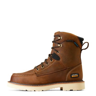 Image showing 4 th Ariat Men's Rebar Lift Waterproof Composite Toe Work Boots, 8 in.