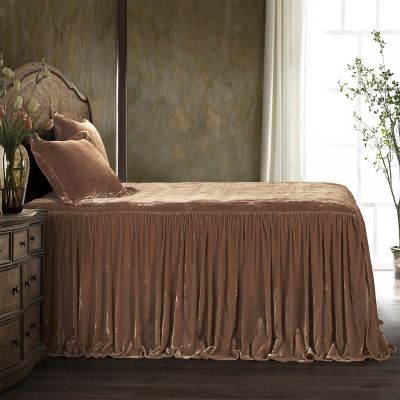 HiEnd Accents Stella Faux Silk Velvet Bedspread Set, 3 pc.