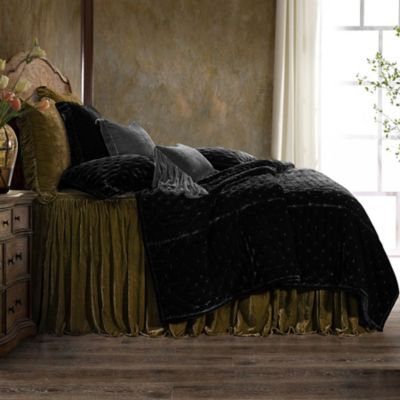 Image showing  Stella Faux Silk Velvet Bedspread Set, 3 pc.