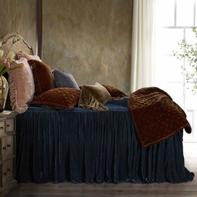 Image showing  Stella Faux Silk Velvet Bedspread Set, 3 pc.