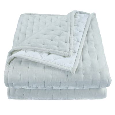 Image showing  Stella Faux Silk Velvet Quilt Set, 3 pc.