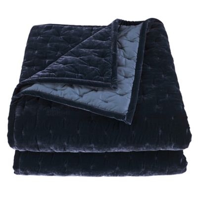Image showing  Stella Faux Silk Velvet Quilt Set, 3 pc.