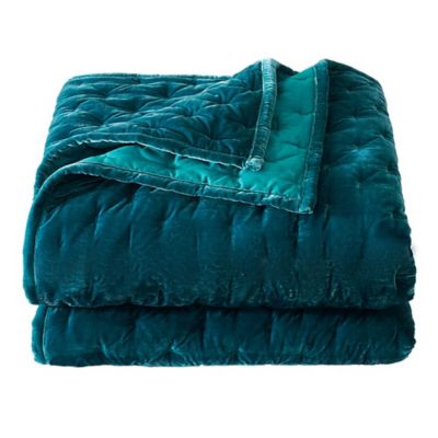Image showing  Stella Faux Silk Velvet Quilt Set, 3 pc.