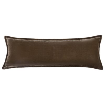 Image showing  Stella Faux Silk Velvet Long Lumbar Pillow, 14 in. x 42 in., 1 Piece