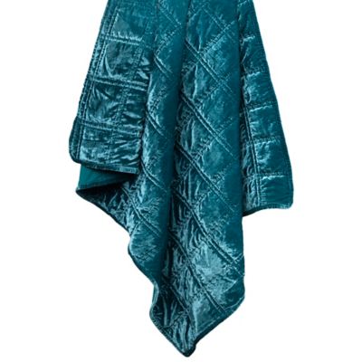 Image showing  Stella Faux Silk Velvet Double Box Stitch Throw, 50 x 60in., 1 pc.