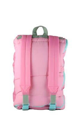 Image showing  Sleep-N-Pack: Packable Sleeping Bag, Little Kid 3-6 yrs - Cosmos Pink/Glow-In-The-Dark Hearts
