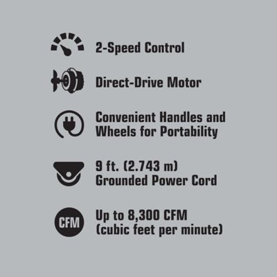 Image showing  24 in. 2-Speed Indoor Portable Barrel Fan