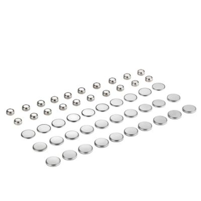 Image showing  Assorted Button Cell Batteries, 50-Pack