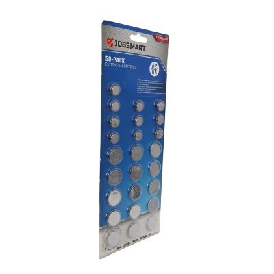 Image showing  Assorted Button Cell Batteries, 50-Pack