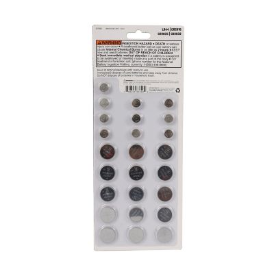 Image showing  Assorted Button Cell Batteries, 50-Pack