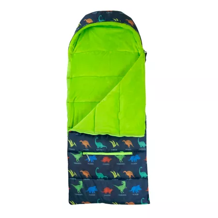 mimish Sleep-N-Pack: Foldable Sleeping Bag Small Child Ages 3-6 - Dinosaurs Sleeping Bags