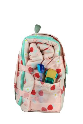 Image showing  Sleep-N-Pack: Packable Sleeping Bag, Little Kid 3-6 yr., Strawberries & Daisies