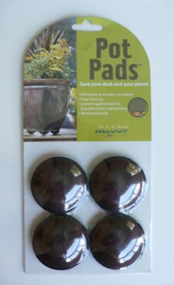 Allsop Home & Garden Pot Pad, 4 pk., Cocoa