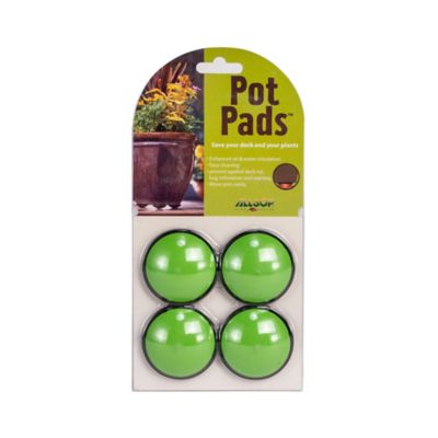 Allsop Home & Garden Pot Pad, 4 pack, Lime