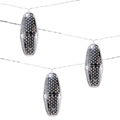 Allsop Home & Garden 15 ft. 10-Light Outdoor Metallic Marrakesh Star Solar String Lights