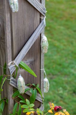 Image showing 5 th Allsop Home & Garden 15 ft. 10-Light Outdoor Metallic Marrakesh Star Solar String Lights