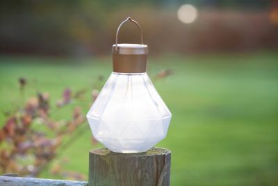 Image showing  Solar Glass Gem Light, Milk