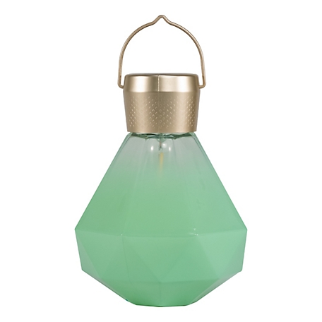 Allsop Home & Garden Solar Glass Gem Light, Jade