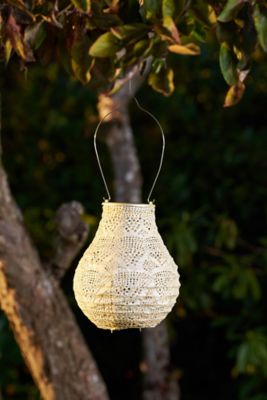 Image showing  Soji Stella Bulb Wave Lantern, Pearl