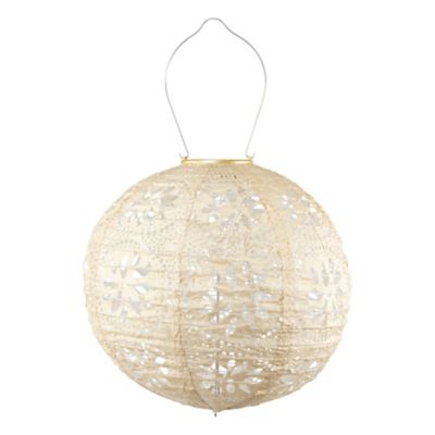 Allsop Home & Garden Soji Stella Globe Boho, Pearl