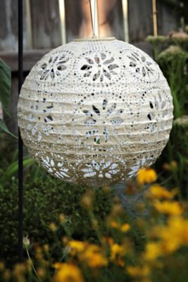 Image showing 7 th Allsop Home & Garden Soji Stella Globe Boho, Pearl