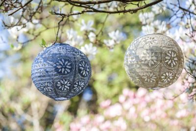 Image showing 5 th Allsop Home & Garden Soji Stella Globe Boho, Metallic Blue