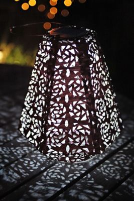 Image showing 5 th Allsop Home & Garden Soji Stella Prism Rose Lantern, Metallic Orchid
