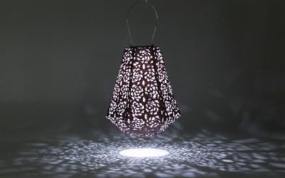 Image showing 6 th Allsop Home & Garden Soji Stella Prism Rose Lantern, Metallic Orchid