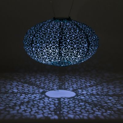 Image showing 7 th Allsop Home & Garden Soji Stella Oval Wagon Wheel - Metallic Emerald