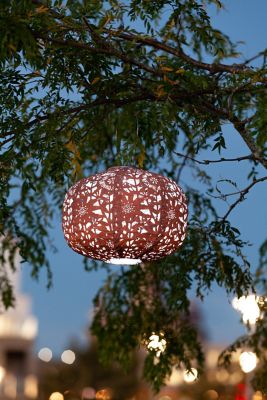 Image showing  Soji Stella Square Sunflower Lantern, Clay