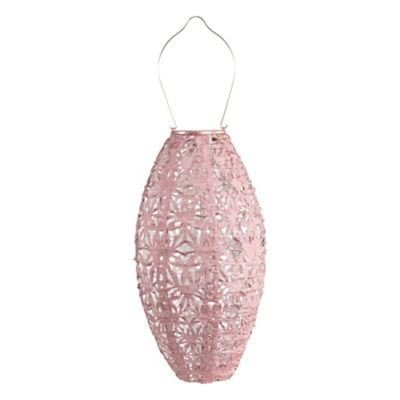 Allsop Home & Garden Soji Stella Pod Wildflower Lantern, Blush