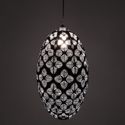Image showing  Soji Stella Nova Geo Palm Pod Indoor/Outdoor Pendant Lamp, 22 in., 120V