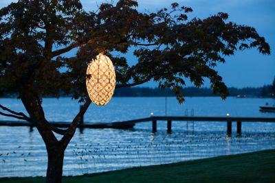 Allsop Home & Garden Soji Stella Nova Geo Palm Pod - 22" Indoor / Outdoor Pendant Lamp (120V)