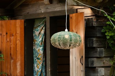 Image showing  Soji Stella Nova Starbeam - Evergreen 20 in. Indoor / Outdoor Pendant Lamp (120V)