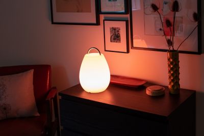 Image showing  12.6 x 8.6 Battery Indoor/Outdoor LED Glow Nomad Lantern