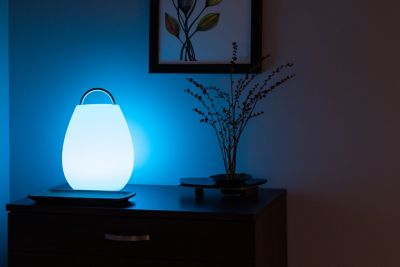 Image showing  12.6 x 8.6 Battery Indoor/Outdoor LED Glow Nomad Lantern