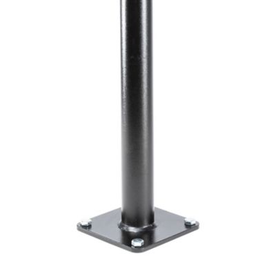 Allsop Home & Garden 9.5' Heavy-Duty String Light Pole Stand with Mounting Plate for Patio or Deck