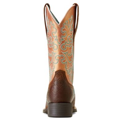 Image showing  Women's Round Up Wide Square Toe StretchFit Western Boots