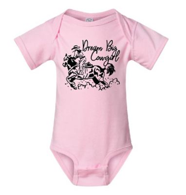The Whole Herd Dream Big Cowgirl Infant Bodysuit
