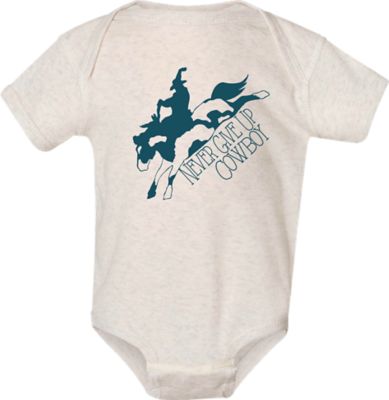 The Whole Herd Never Give Up Cowboy Infant Bodysuit