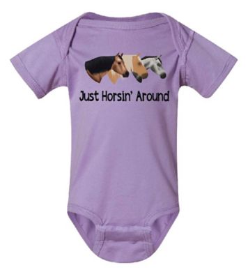 The Whole Herd Just Horsin' Around Infant Bodysuit