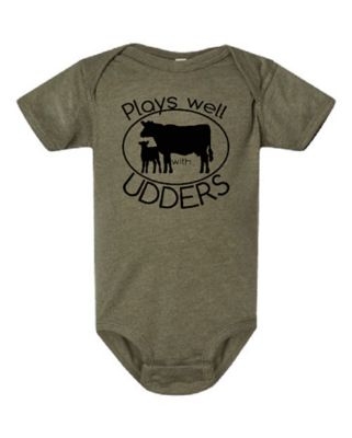 The Whole Herd Plays Well with Udders Infant Bodysuit