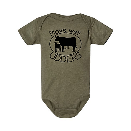 The Whole Herd Plays Well with Udders Infant Bodysuit