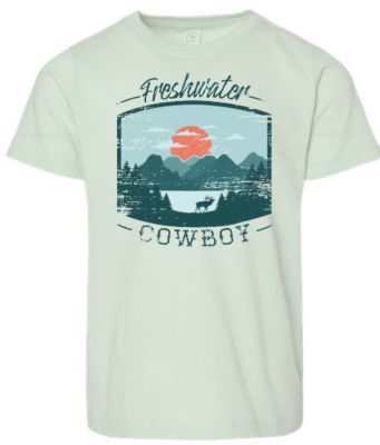 The Whole Herd Mountainside Freshwater Cowboy Toddler Graphic T-Shirt